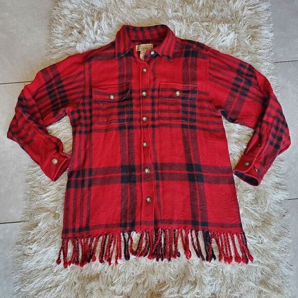 TELLURIDE CLOTHING Merino Wool Button Down Tucker Jacket Size Small Shacket - Picture 2 of 7